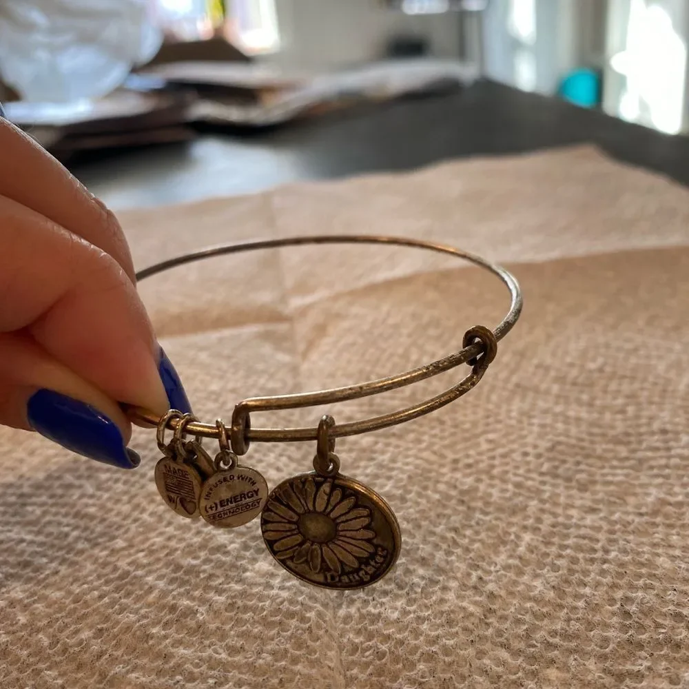 Silver Alex & Ani “Daughter” Bracelet